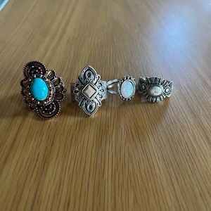 Assorted rings, one size fits most